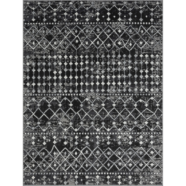 Black Moroccan Area Rug, 8x10 Kirklands Home