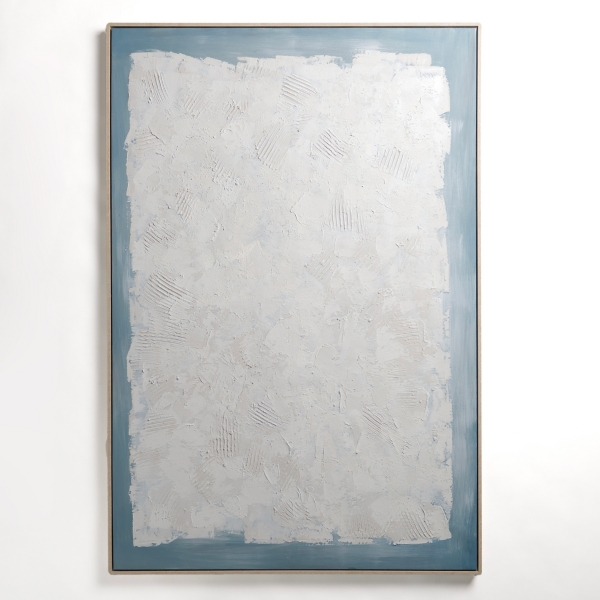 Blue and White Abstract Hand Painted Canvas Print Kirklands Home