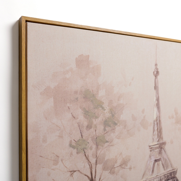 Rainy Day in Paris Framed Canvas Art Print