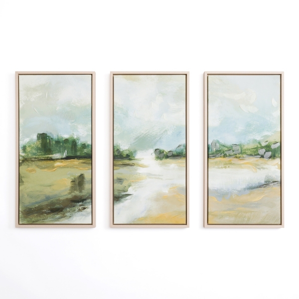 River Valley Framed Canvas Art Prints, Set of 3 | Kirklands Home