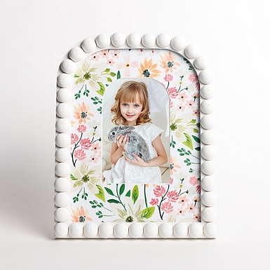 Brown Wood Scalloped Picture Frame, 5x7