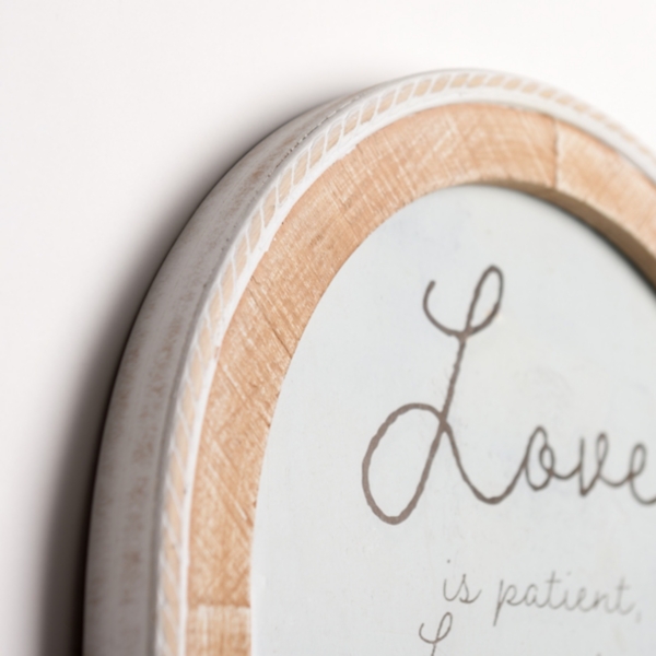 Love is Patient Arched Wall Plaque