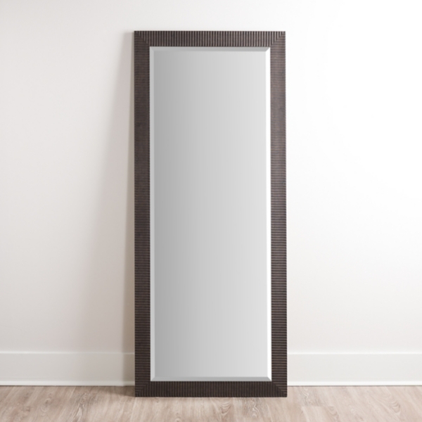 Bronze Ribbed Devin Profile Mirror, 28x68 in.