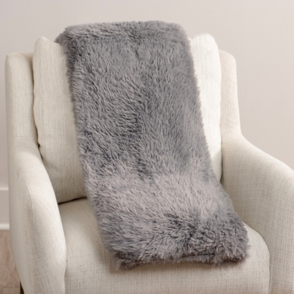 Gray Faux Fur Luxe Throw Kirklands Home