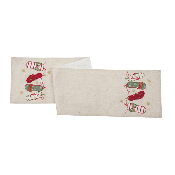 Flip Flop Christmas Table Runner | Kirklands Home