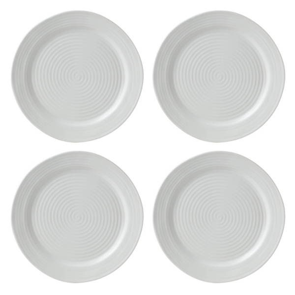 White Ridge 12-pc. Stoneware Dinnerware Set