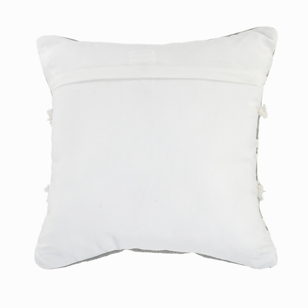 Kirklands Gray Tufted Indoor/Outdoor Pillow Hamilton Place