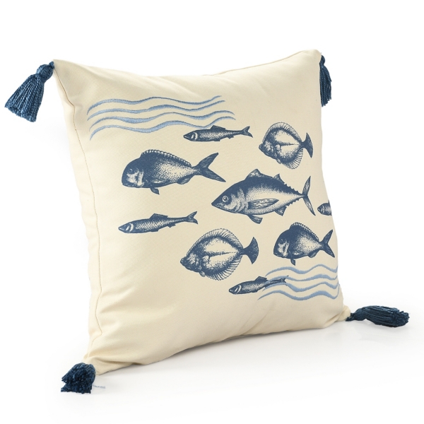 School of Fish Indoor/Outdoor Pillow
