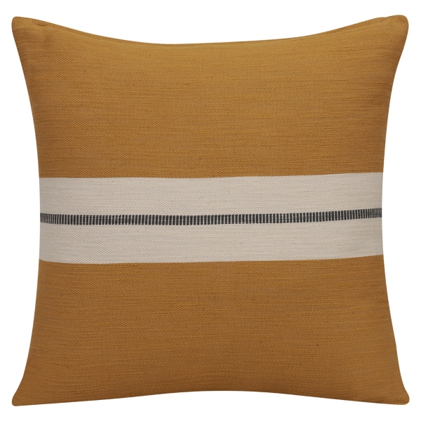 Yellow Single Stripe Pillow