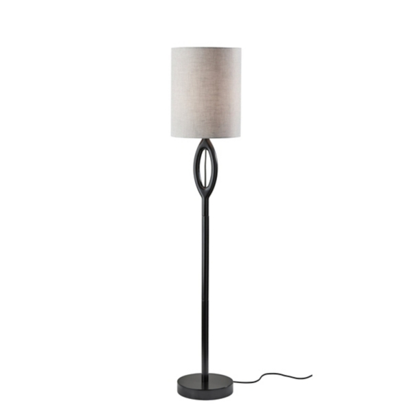 Black Mayfair Open Floor Lamp