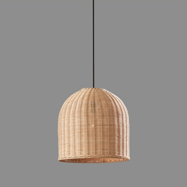 Natural Woven Rattan Pendant Light