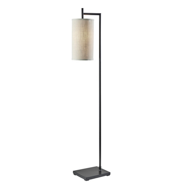 Leon Black Metal Floor Lamp