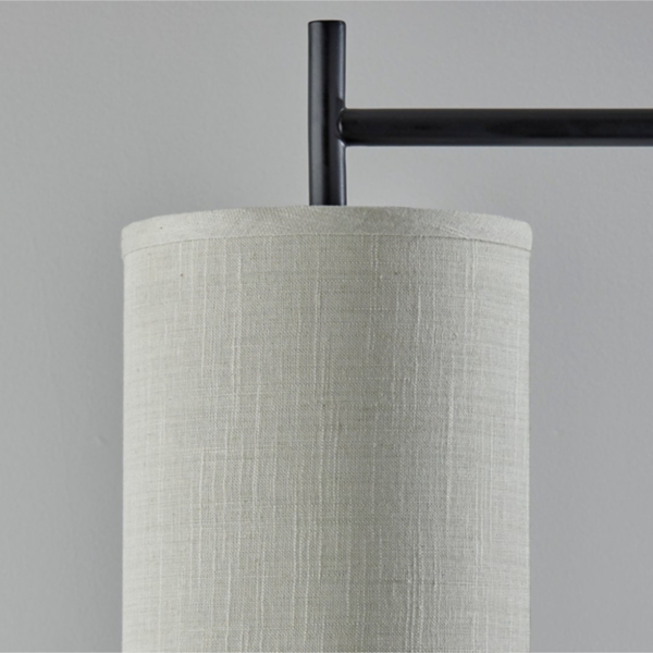 Leon Black Metal Floor Lamp