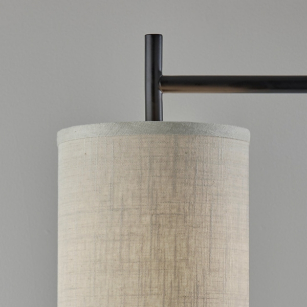 Leon Black Metal Floor Lamp