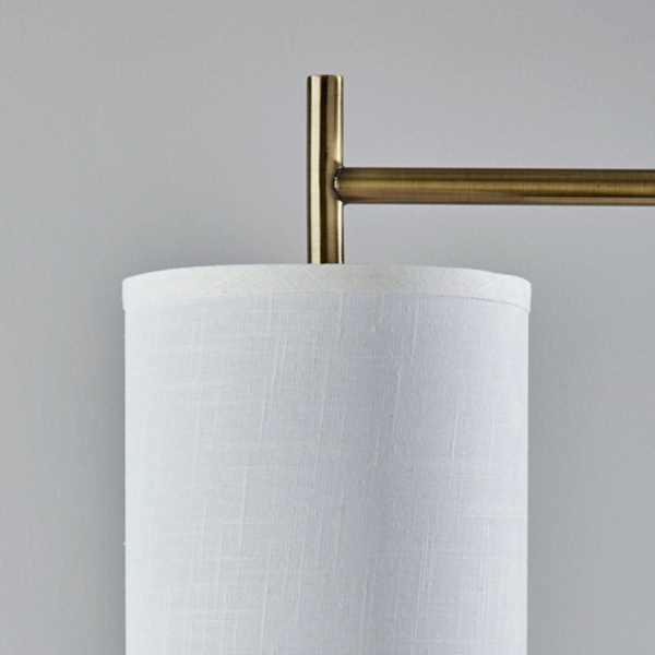 Leon Antique Brass Metal Floor Lamp