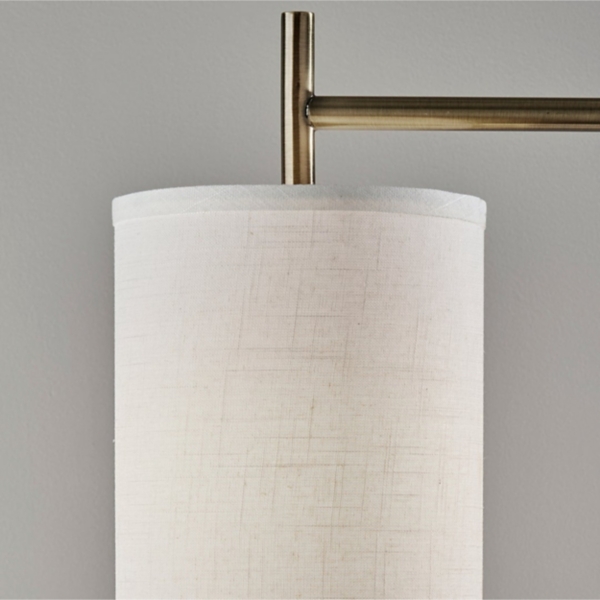 Leon Antique Brass Metal Floor Lamp