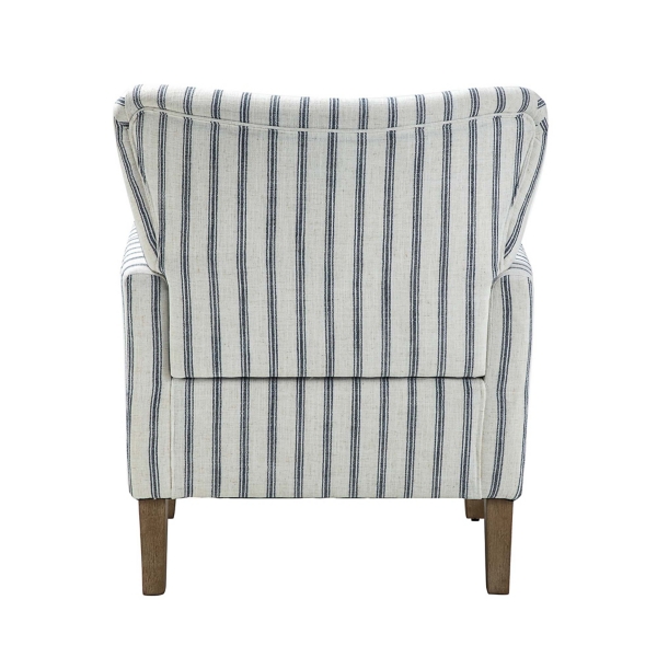 Gustaf Navy Striped Armchair
