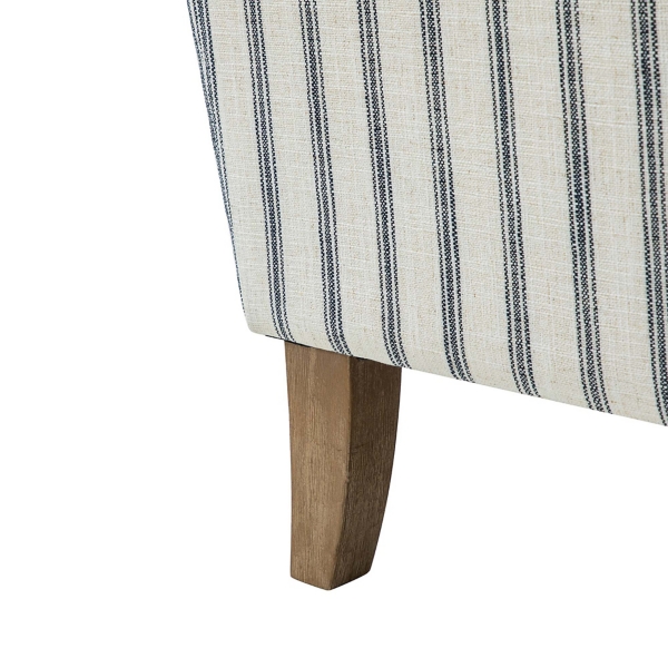 Gustaf Navy Striped Armchair