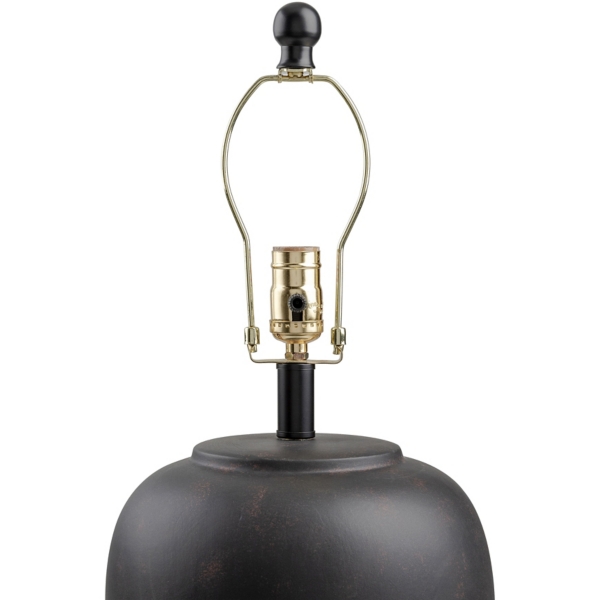 Black Ceramic Round Table Lamp