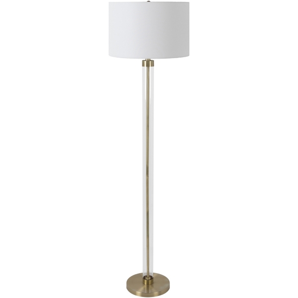 Gold Glass Modern Floor Lamp