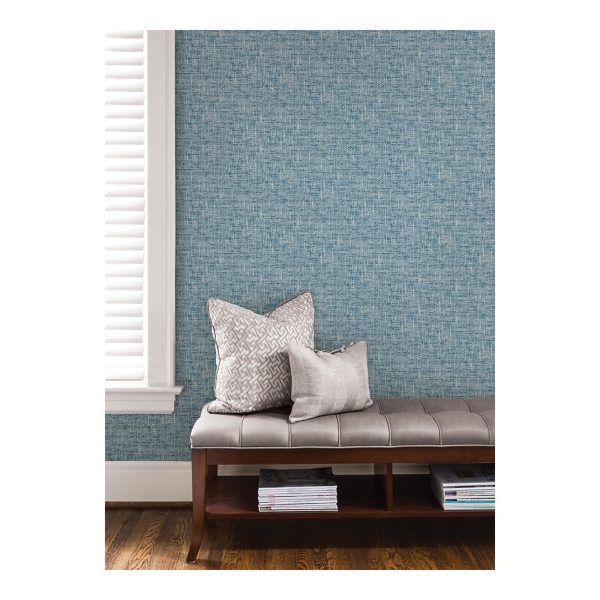 Blue Poplin Peel & Stick Wallpaper