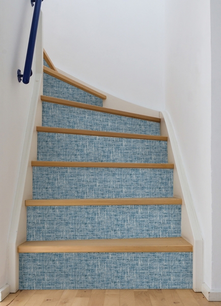 Blue Poplin Peel & Stick Wallpaper