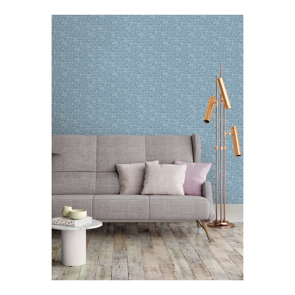 Blue Poplin Peel & Stick Wallpaper