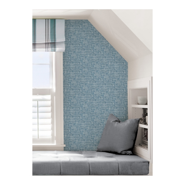 Blue Poplin Peel & Stick Wallpaper