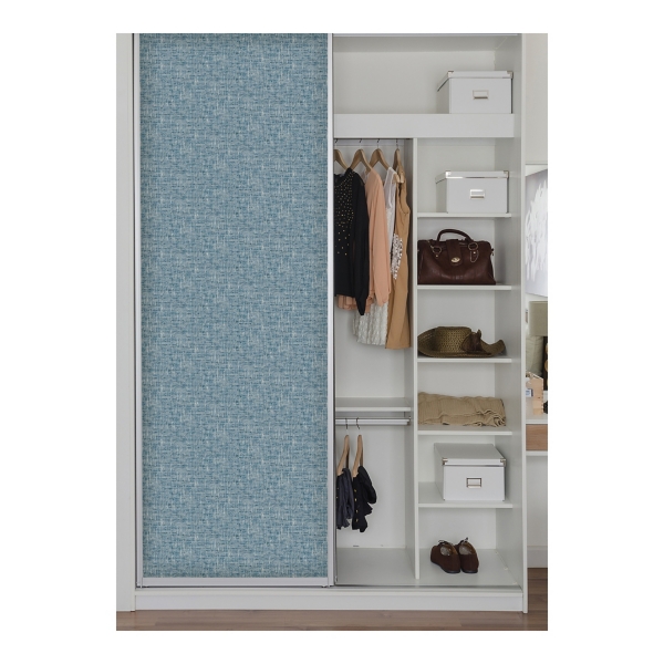 Blue Poplin Peel & Stick Wallpaper
