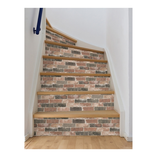 Red Reclaimed Brick Peel & Stick Wallpaper