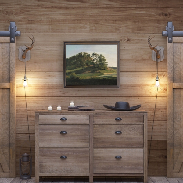 Green Landscape Framed Art Print