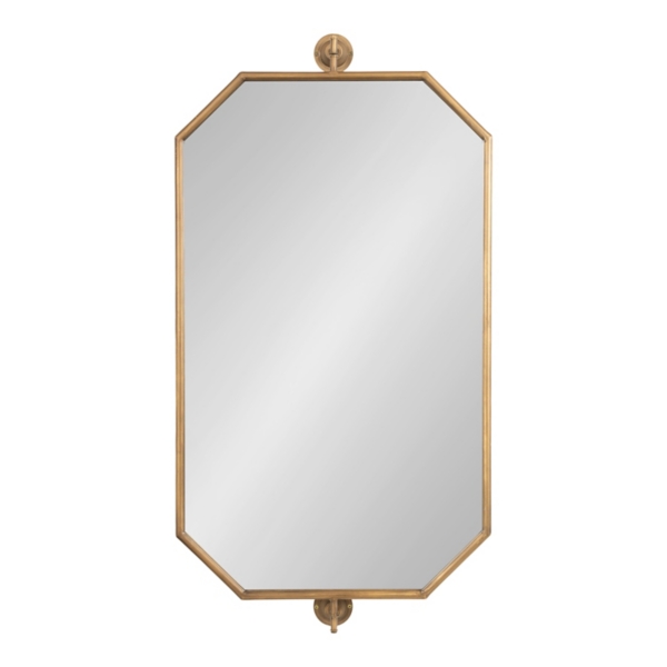 Kirklands Gold Octagon Pivot Wall Mirror Hamilton Place
