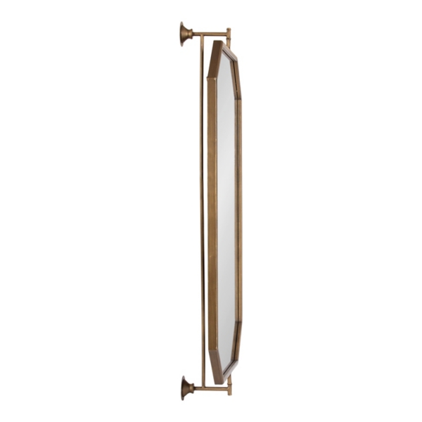 Gold Octagon Pivot Wall Mirror