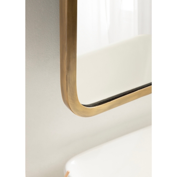 Gold Rectangle Pivot Wall Mirror