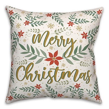 sequin christmas pillow, vintage christmas tree wreath presents