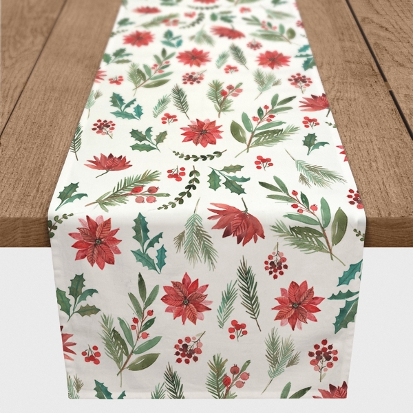 Holiday Florals Table Runner, 90 in. Kirklands Home