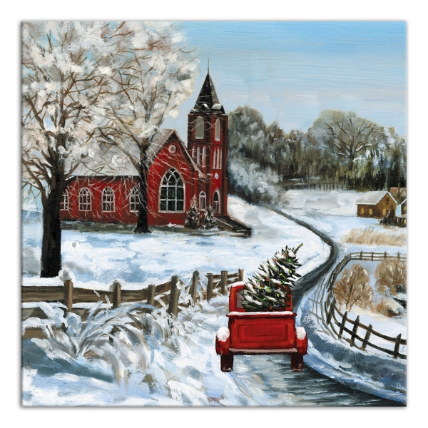 Winter Village Canvas Art Print Kirklands Home