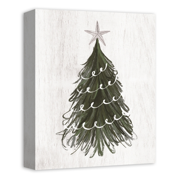 Wispy Christmas Tree Canvas Art Print