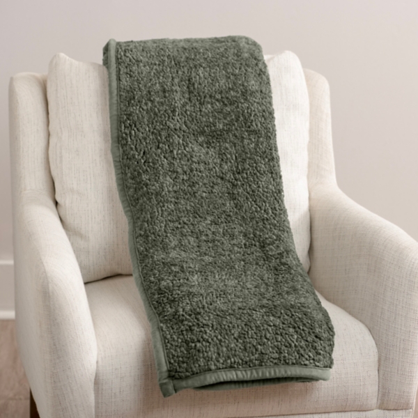 Olive Melange Berber Throw Kirklands Home