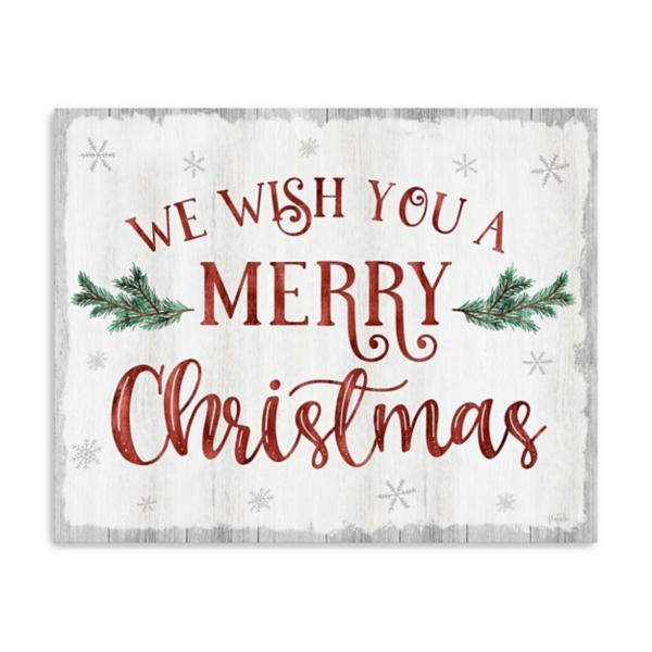 A Merry Christmas Canvas Art Print, 24x30