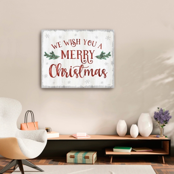 A Merry Christmas Canvas Art Print, 24x30