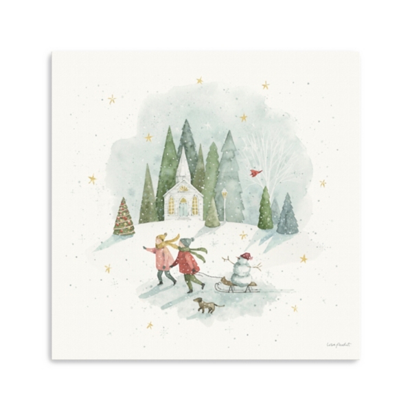Skating Winter Wonderland Canvas Art Print Kirklands Home