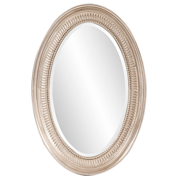 Ethan Champagne Silver Oval Wall Mirror Kirklands Home