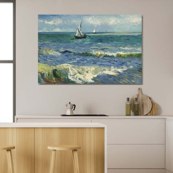 Van Gogh Saintes Maries de la Mar Canvas Art Print