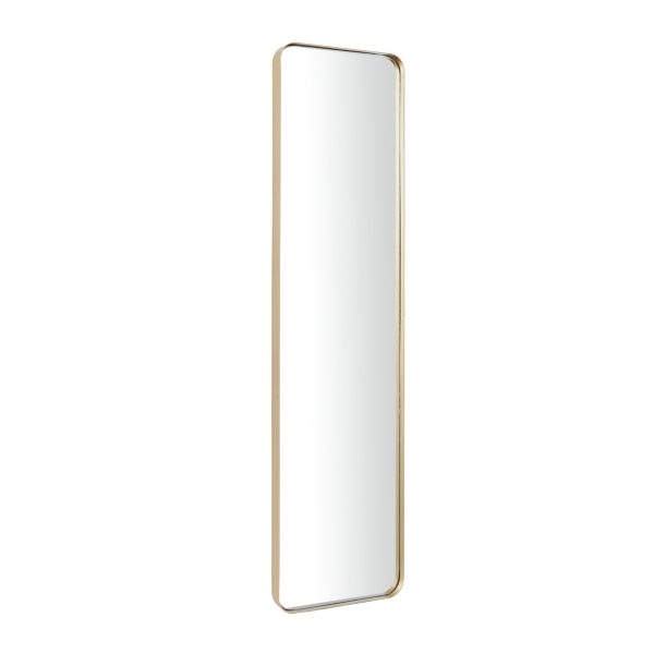 Gold Rectangle Beveled Wall Mirror