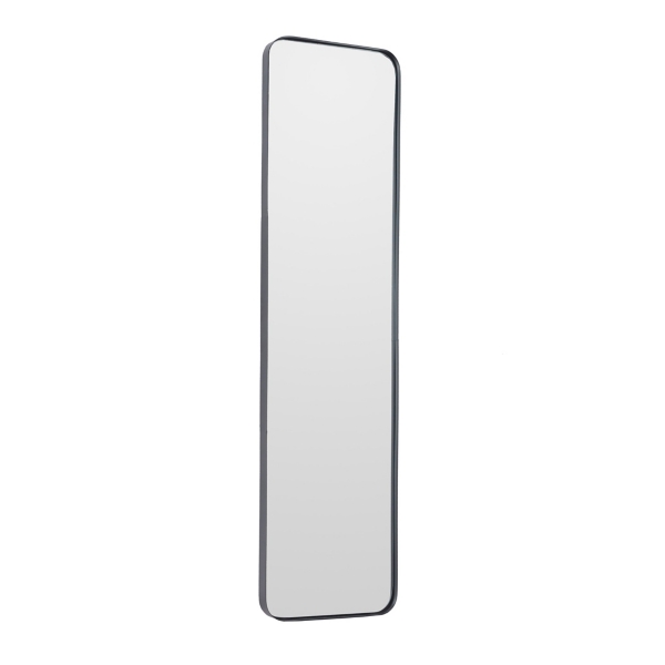 Black Rectangle Beveled Wall Mirror