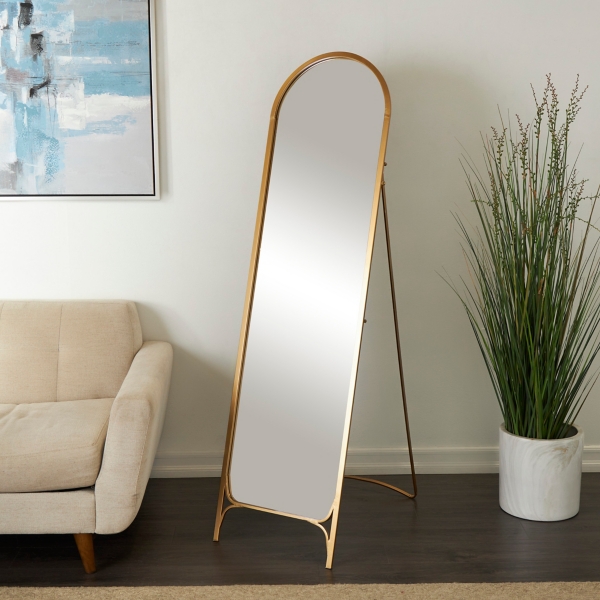 Gold Metal Arch Leaner Mirror | Kirklands Home