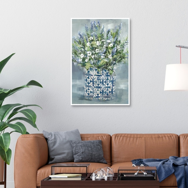 Mediterranean Bouquet II Framed Canvas Art Print