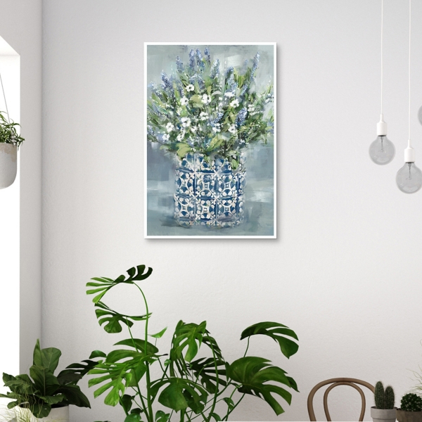 Mediterranean Bouquet II Framed Canvas Art Print