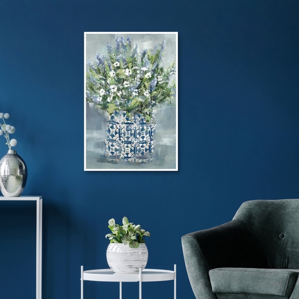 Mediterranean Bouquet II Framed Canvas Art Print